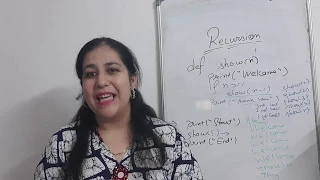Recursion in Python CBSE Class XII C S 2020-21