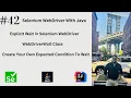 Explicit Wait in Selenium WebDriver With Custom Expected Conditions WebDriverWait Class