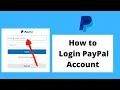 How To Login to PayPal Account PayPal Account Sign In Tutorial 2021 PayPal com