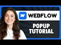 How to Create Popup in Webflow in 2026
