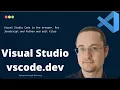 vscode dev run Js and Python in your browser - look ma no install