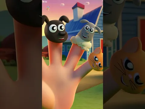 Animals Finger Family Song #nurseryrhymes #fun #shorts