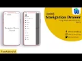 Android Navigation Drawer using Google Material Design Custom Navigation Drawer Android Studio