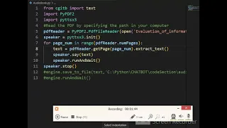 Create a Book by Python convert Pdf file to mp3 file by python