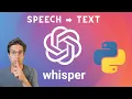 OpenAI Whisper Demo Convert Speech to Text in Python