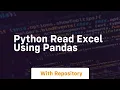 python read excel using pandas