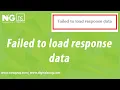Failed to load response data in after building app in Android Ionic