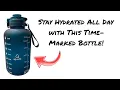 AQUAFIT Half Gallon Water Bottle with Time Marker Review