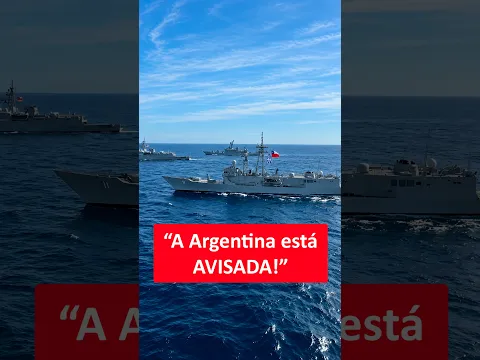 CHILE posiciona NAVIOS DE GUERRA e manda recado a Argentina!