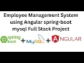 Java Project Employee Management System Java MySQL Angular