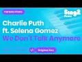 Download Lagu We Don't Talk Anymore Karaoke | Charlie Puth, Selena Gomez (Piano Karaoke)