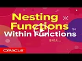Nesting Functions Within Functions Oracle SQL Tutorial - Nested Functions Nesting Function