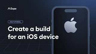 How to create and run a cloud build for iOS devices EAS Tutorial