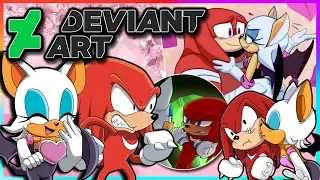 Knuckles and Rouge VS DeviantArt FT Tails
