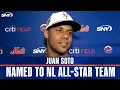 Mets OF Juan Soto on being named to the National League All-Star team