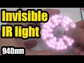 Infrared Illuminator 940nm 48 LED Invisible light No red glow