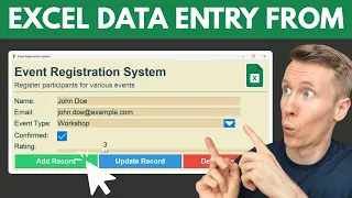 Build an Excel Data Entry Form with Python Drag Drop No Code
