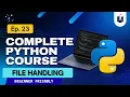Lecture 23 Python File Handling for Cybersecurity Read Analyze Log Files Python for Hackers