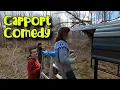 Carport Comedy - Assembling the Arrow Storage Products 10 Carport Canopy