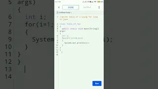 print 1 to 10 using for loop in java