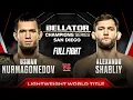 Download Lagu Usman Nurmagomedov vs Alexandr Shabliy (Lightweight Title Bout) | Bellator San Diego