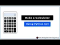 How to make a GUI based Calculator using python PYTHON TKINTER GUI