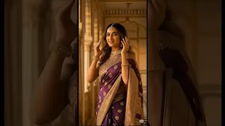 Indian Cute Angel Listening To Music On Headphones Attractive Cuteness Overflow From Her 