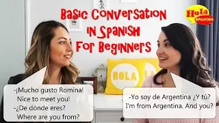 Basic Conversation Practice In Spanish For Beginners HOLA SPANISH BRENDA ROMINA ROMANIELLO 