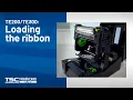 TE Series Desktop Printer Loading the ribbon