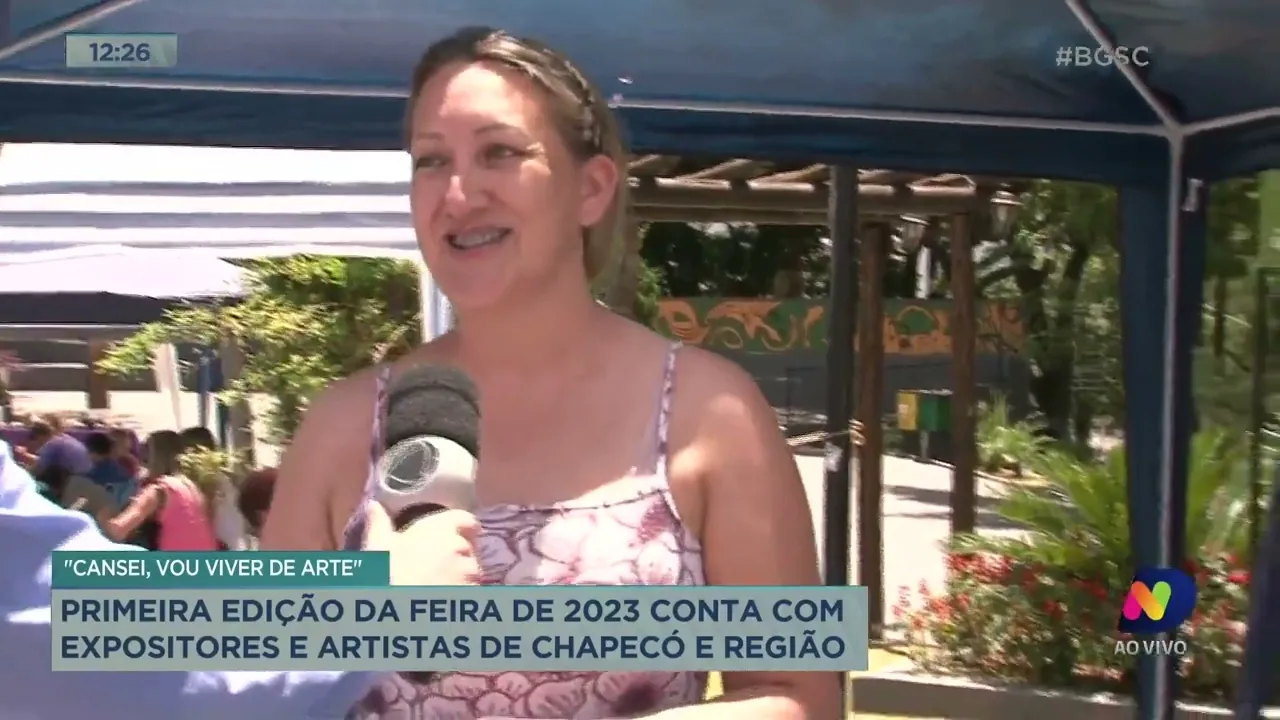 'cansei, vou viver de arte' de 2023 conta com expositores e artistas de Chapecó e Região
