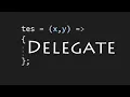 Unity C - Delegate Action Lambda