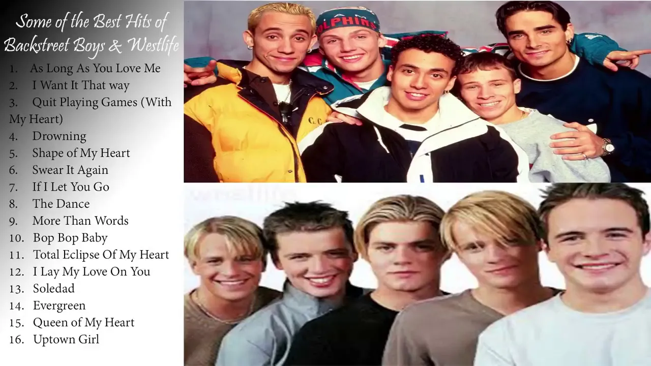 BACKSTREET BOYS and WESTLIFE NONSTOP SONG HITS