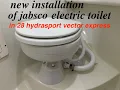 Lagu full installation👀of jabsco electric toilet🛥hydrasport vector express EP-144