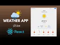 Weather App Project in React OpenWeather API Beginner