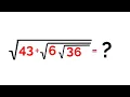 Olympiad Math Question Solve This Nested Radical Problem Luxembourg Olympiad