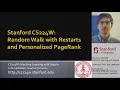 Stanford CS224W Machine Learning with Graphs 2021 Lecture 4 3 - Random Walk with Restarts