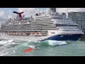 Biggest Cruise Ship in the World Creates Massive Tsunami in Miami