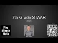 7th Grade Mathematics STAAR 2025 from Five Minute Math