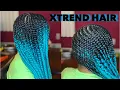 Lemonade Braids on 4C Hair Using Only Edge Control Xtrend Hair
