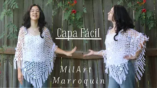 Capa Tejido Calado con Lentejuela Nacarada