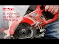 DEMO of the Hilti SC 60W-A36 Cordless Worm Drive Style Saw