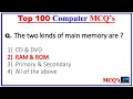 Top 100 Computer Fundamental MCQ computer fundamental mcq questions with answers
