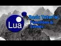 Lua Tutorial Functions Events