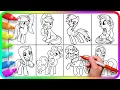 MY LITTLE PONY Coloring Pages - Mane 8 How to color My Little Pony