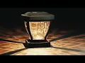 Durable Solar Glass Case Post Light