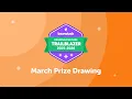 March Beanstack Reading Culture Trailblazer Prize Drawing
