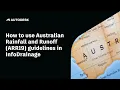 How to use Australian Rainfall and Runoff ARR19 guidelines in InfoDrainage