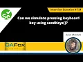 Can we simulate pressing Keyboard key using sendKeys Selenium Interview Question