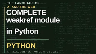 weakref module in Python