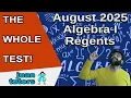 August 2025 Algebra I Regents How to pass Algebra with test taking strategies - JuanTutors